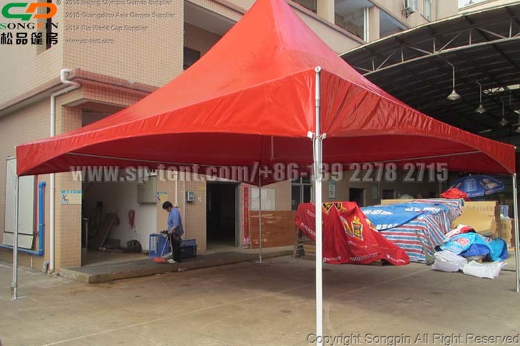 6X6m Red Outdoor Big Pop up Party Tent for Events in Hot Sale