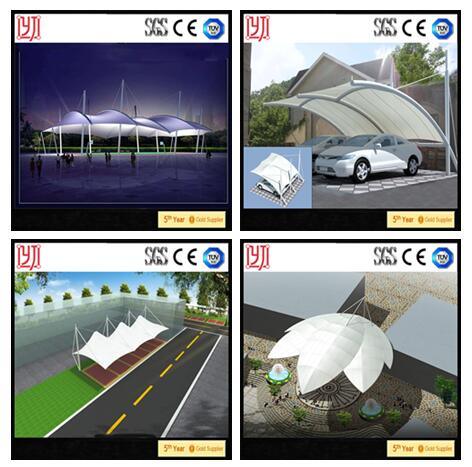 Architectural Membrane Structure Shool Stadium PVDF PTFE Material Awning