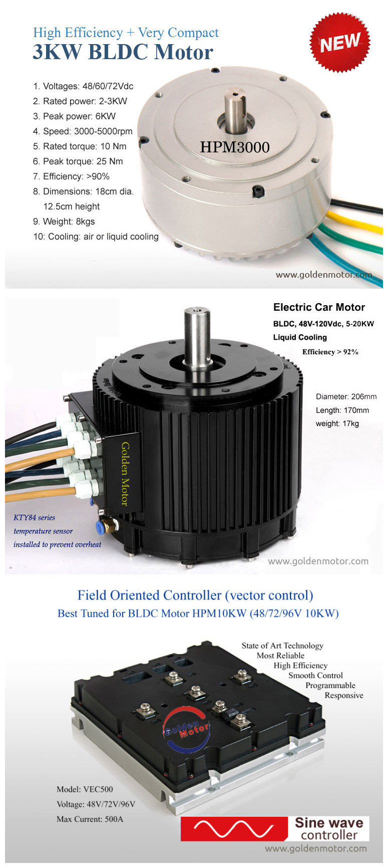 10kw Liquid Cooking Electric Outboard Motor for Boat