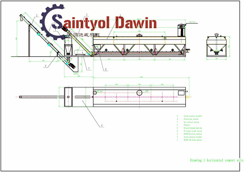 40 Ton 50 Ton Low Level Silos on Sale