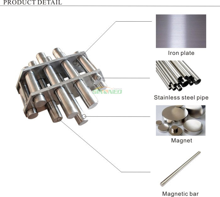 Inline Self-Cleaning Grate Magnet