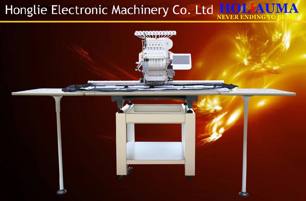 Flexible Flat Computerized Single Head Embroidery Machine with Embroidery Thread Machine Parts