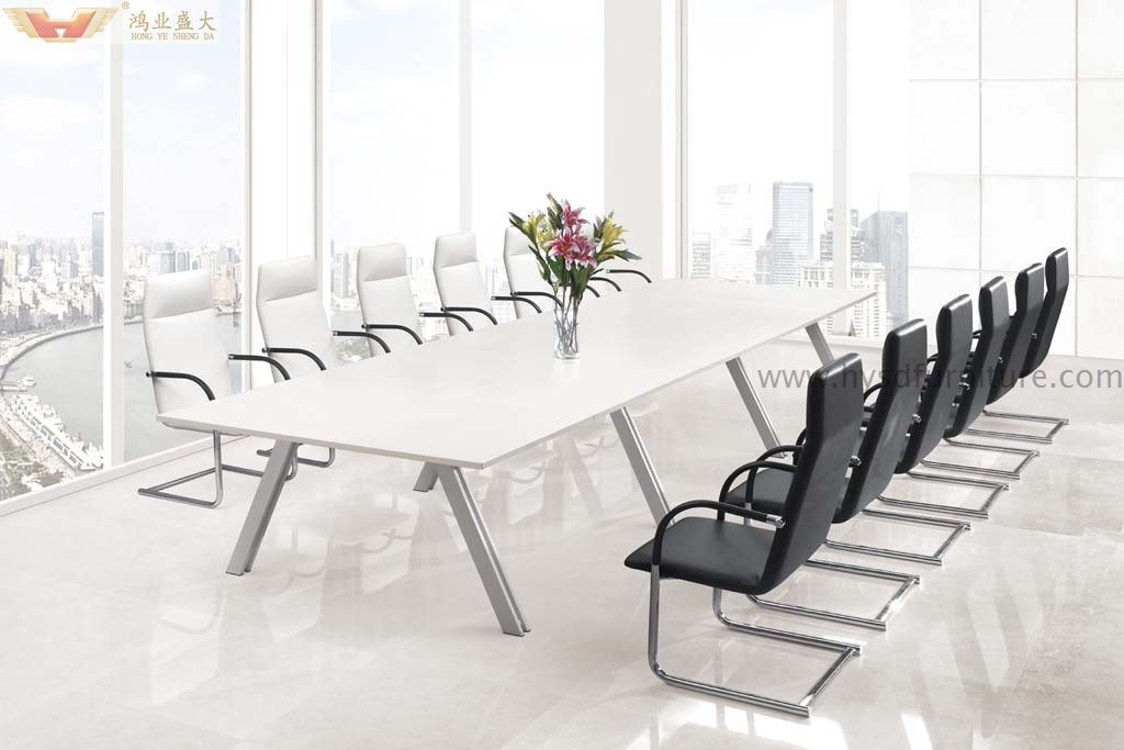 Modern Elegant Hot Sale Melamine Office Meeting Table (HY-H03)