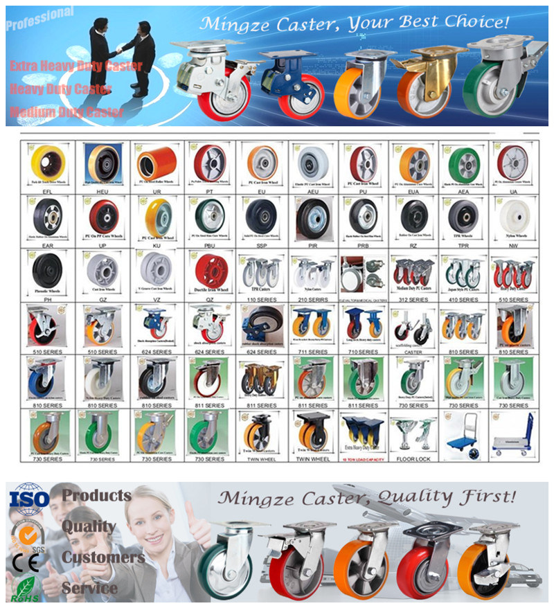 6 Inch Japan Type Caster Lock and Floor Lock for Trolley