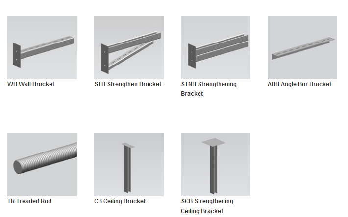 Metal Wall Holder And Support Channel Bracket For Cable Tray