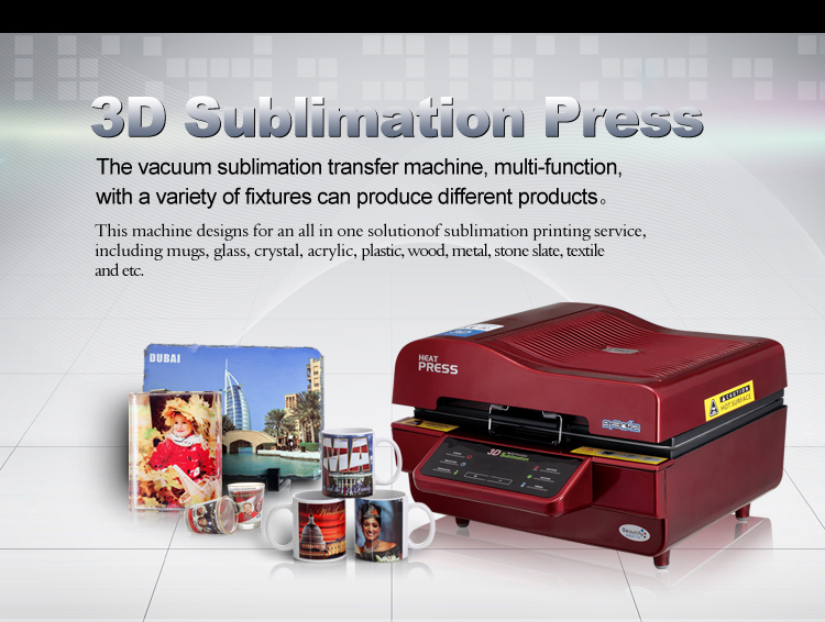 Yiwu Sunmeta 3D Sublimation Vacuum Heat Transfer Sublimation Machine