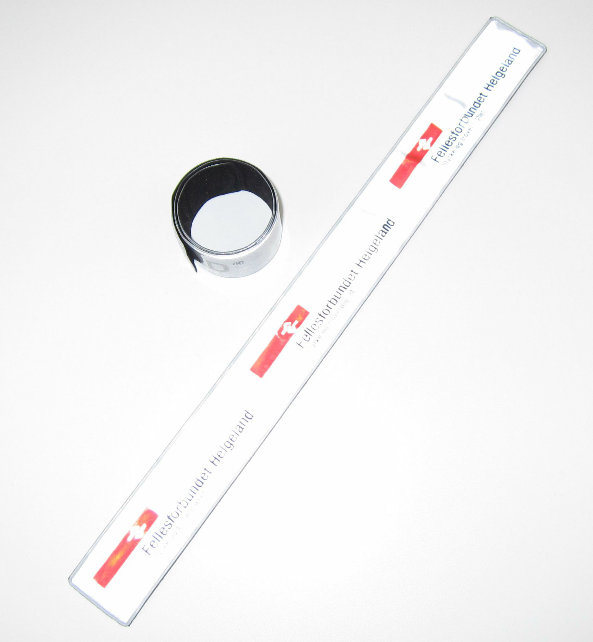 Customized Logo Printing LED Flashing Plastic Safety Keychain Reflective Hanger
