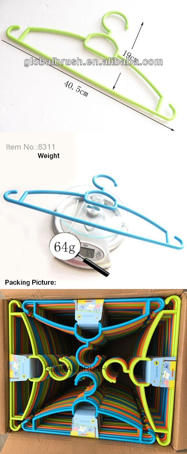 African Market Cheap Recycled PP Hanger for Clothes Drying