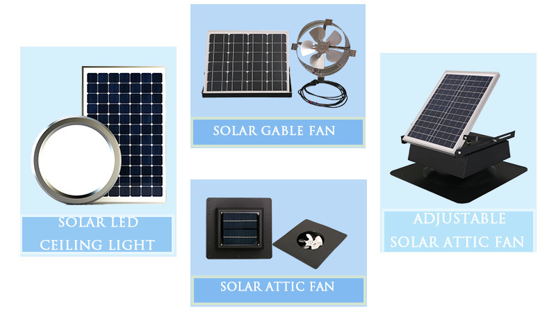 25W Adjustable Solar Panel Powered Solar Air Ventilator