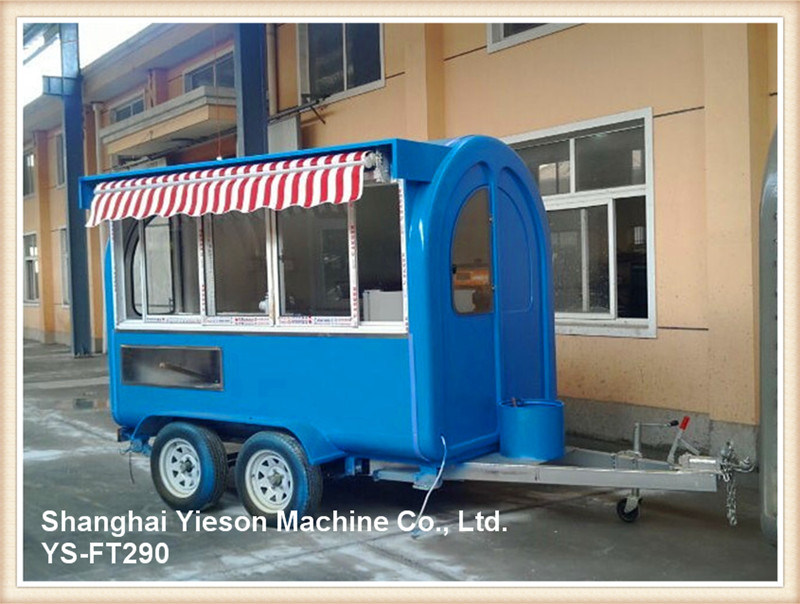 Ys-FT290 Strong Steel Mould Ice Cream Van Mobile Food Trailer