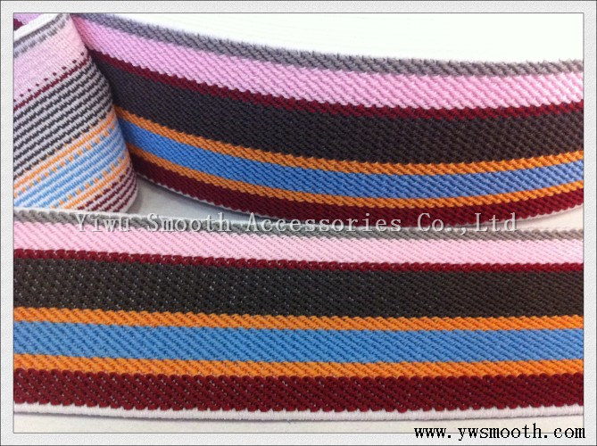 Multicolor Woven Wide High Quality Elastic Band Woven Use Clothes