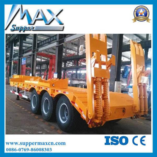 China Manufacturer 60-120tons Low Bed Trailer/Lowboy Truck Semi Trailer