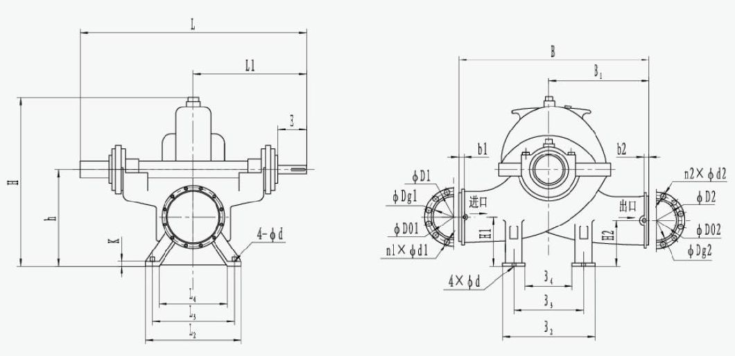 S SH Horizontal Sea Water Pump