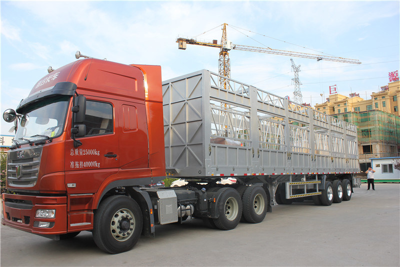 50 Tons Tri-Axle Stake Dropside Bulk Cargo Aluminum Semi Trailer for Sale