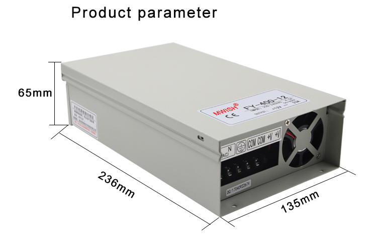 Constant Current DC/AC 400W LED Driver Power Supply