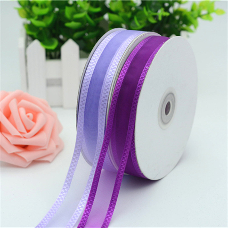 Custom Printed Beautiful Organza Ribbon of Nylon 100%