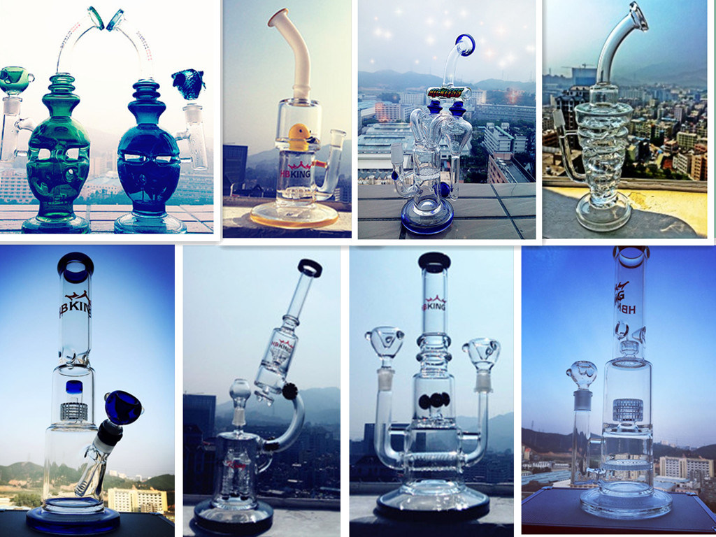 Wholesale Hitman Glass Water Pipes Fab Eggs Glass Smoking Pipe Factory High Quality Recycler Tobacco Tall Color Bowl Glass Craft Ashtray Glass Pipes Heady Beake