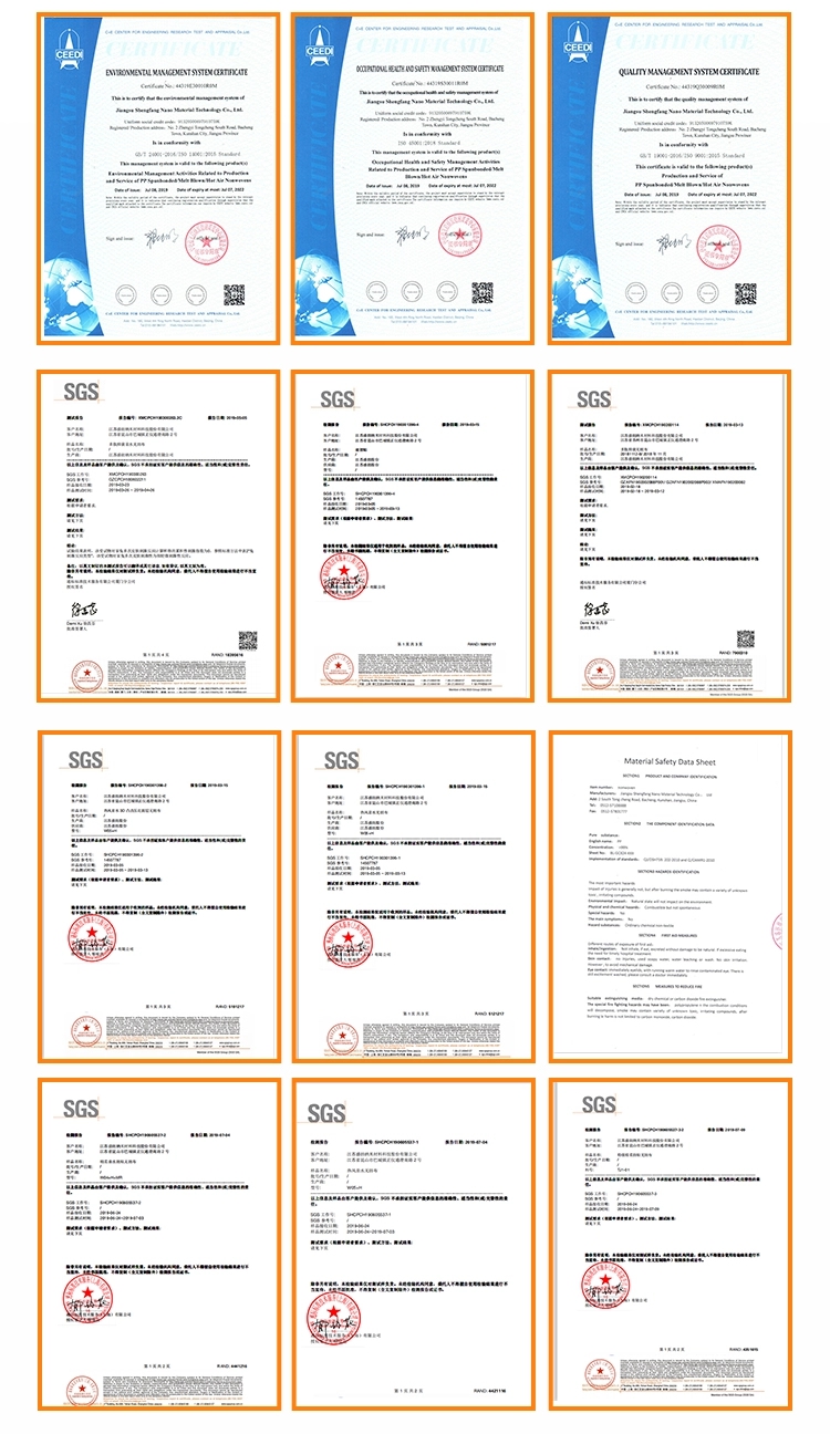 non woven fabric certificate non woven fabric certificate
