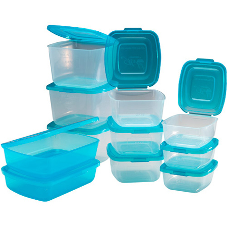 Plastic Food Fresh Container with 11PCS