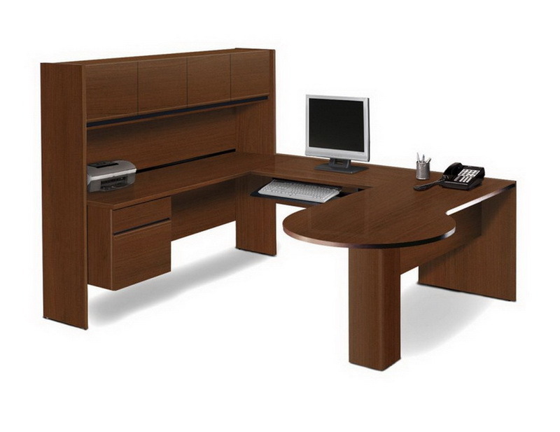 China Manufacturer High Quality Modular Melamine Office Boss Wood Table W022