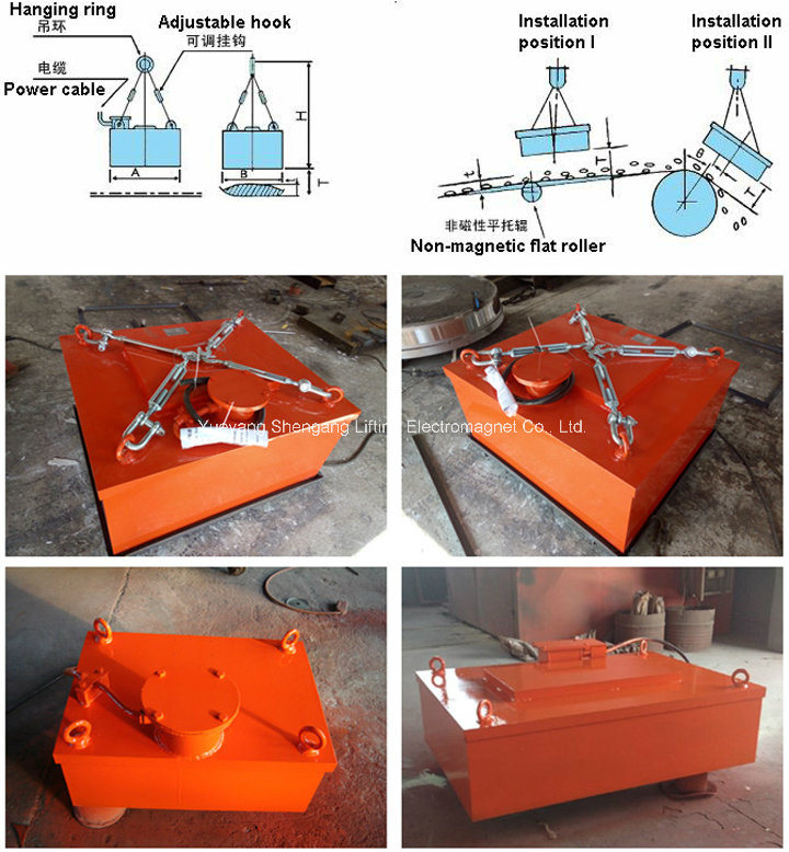 Square Type Electro Overband Magnetic Separator