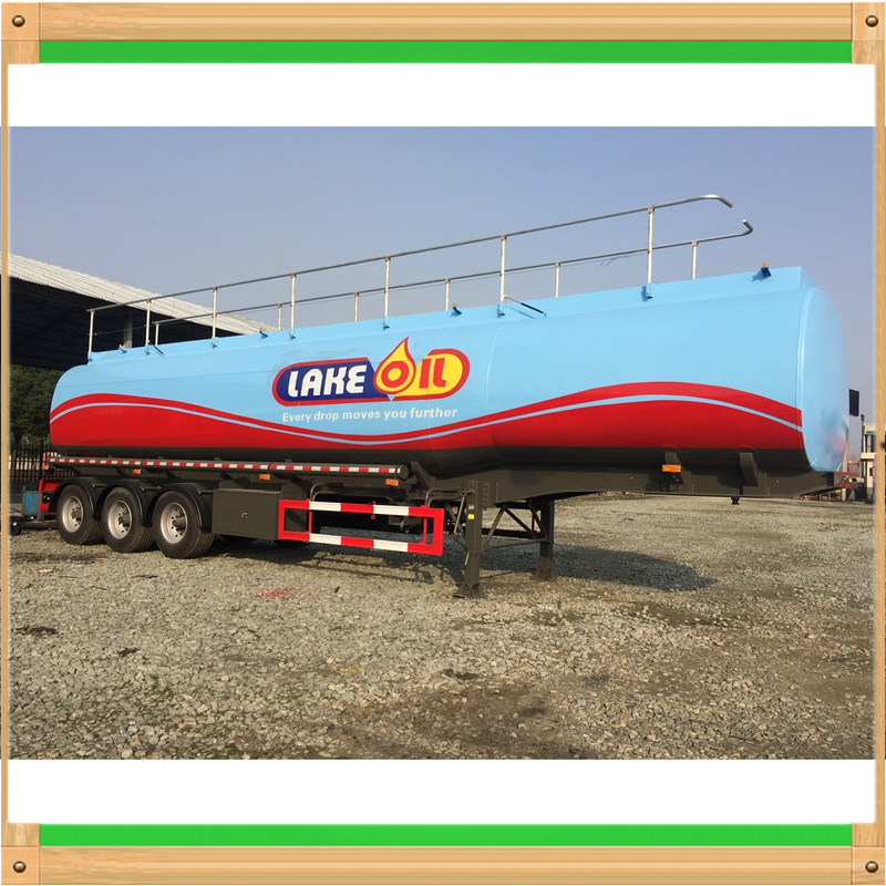 Thickness Steel Body Lined with Plastic Media Asphaltum Tank Tailer