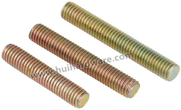 High Quality ASTM A193 B7 Threaded Rods with Yellow Zinc Plated