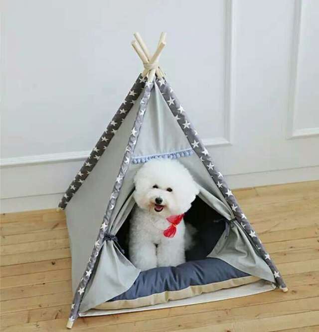 Indian Wooden Pet Cotton Tent