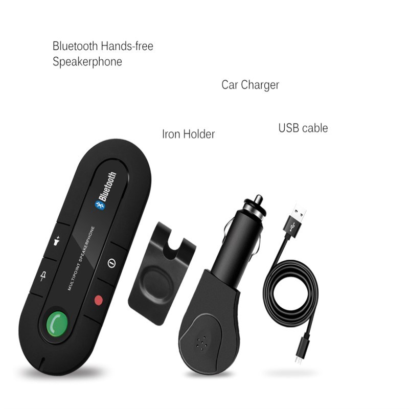 Hands-Free Bluetooth Car Kit with Wireless Speakerphone