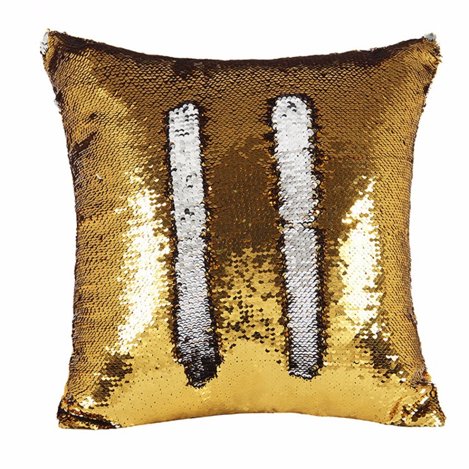 Cheap Sequin Mermaid Decorative Pillow with Cover