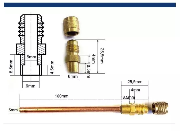 Copper Check Valve/Access Valve