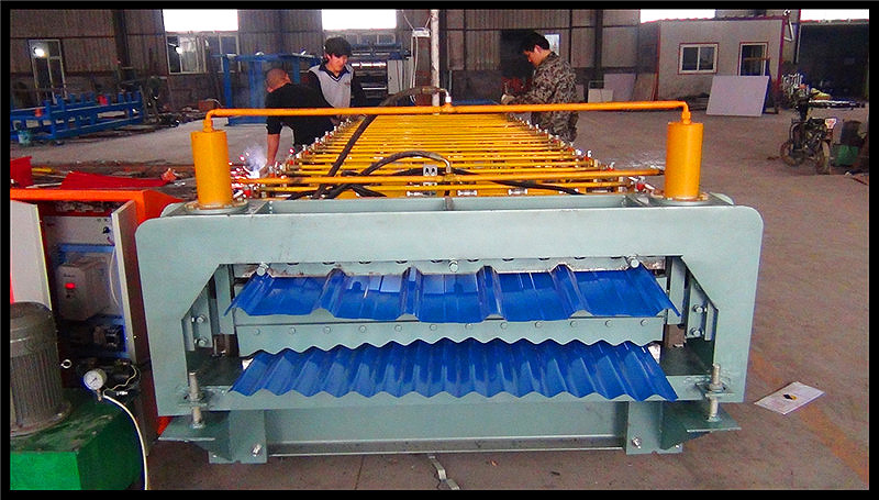 Dixin High Speed Roof Tile Double Layer Roll Forming Machine