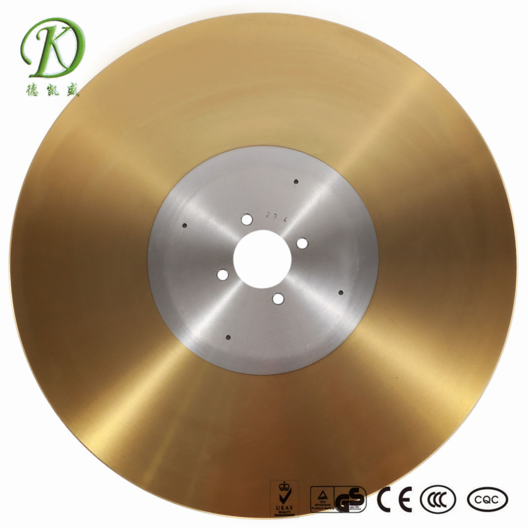 D2d Golden Logsaw Blade for Tissue Paper Machine