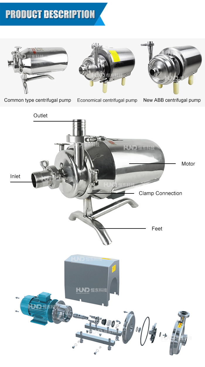 Stainless Steel Centrifugal Oil Transfer Gear Pump for Milk/Beverage