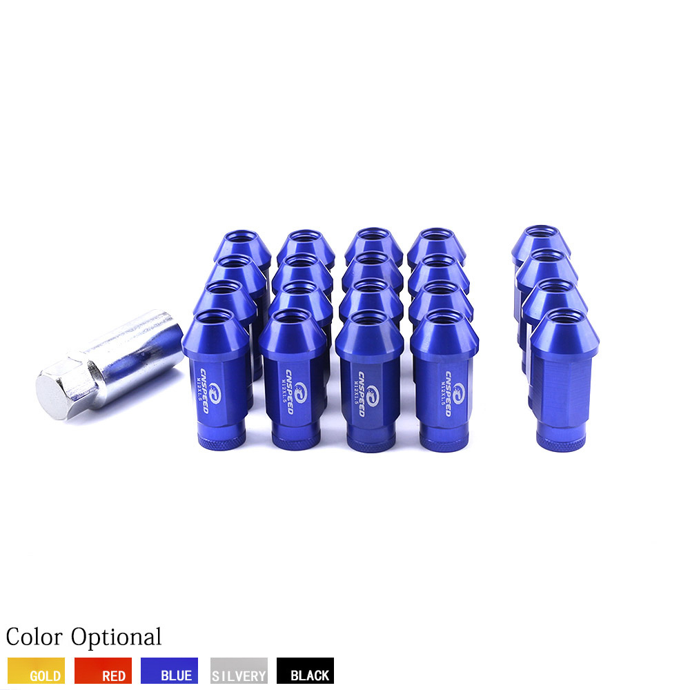 M12X1.5 Racing Wheel Nuts 20PCS Racing Lug Nuts+Security Key