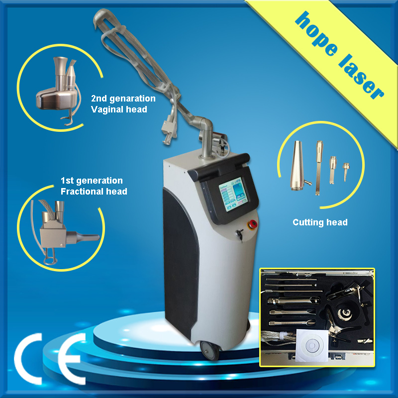 RF CO2 Fractional Laser, Freckles, Age Spots, Sun Spots Removal, Laser Skin Tightening Machine