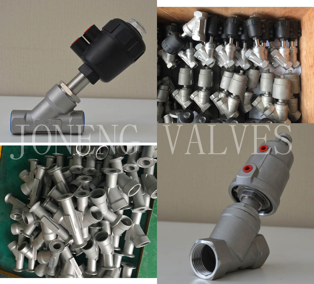 Stainless Steel Steel Pneumatic Angle Seat Valve (JN-STV1001)