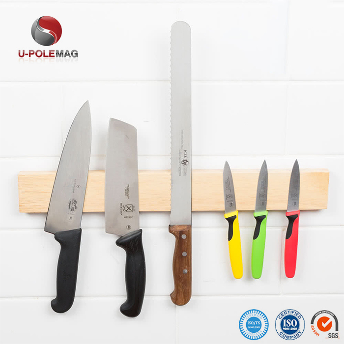 Permanent Strong Wooden Type Magnetic Kitchen Knife Strip