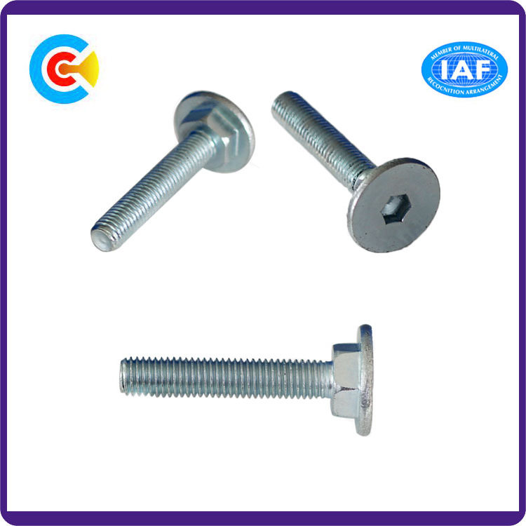 Stainless Steel M8 Hex Socket/Allen Round/Flat Head Carriage/Square Neck Bolts