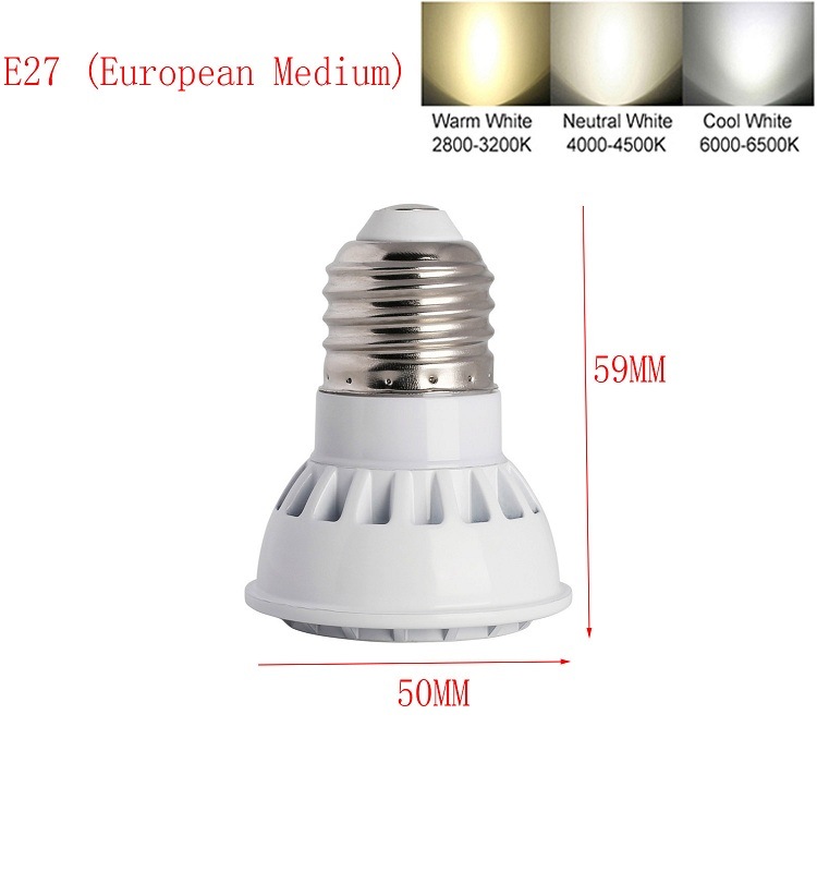 Ultra Brighter LED Spotlight Lamp Bulb GU10 MR16 E26 E27 SMD3030 4W White