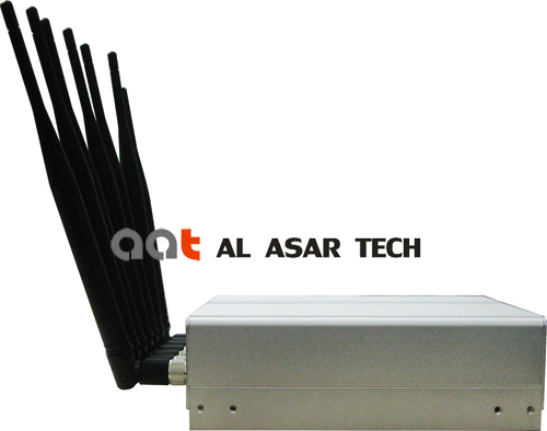 5 Bands Desktop Mobile Phone WiFi GPS Wireless Signal Jammer