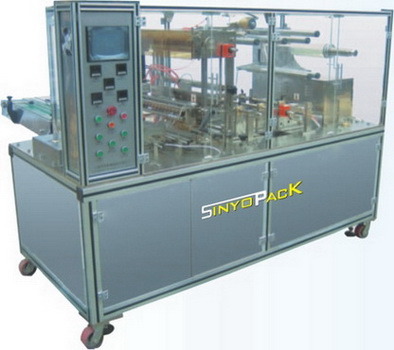 Overwrapping Machine for Adjustable Cellophane with Adhesive Tear Tape