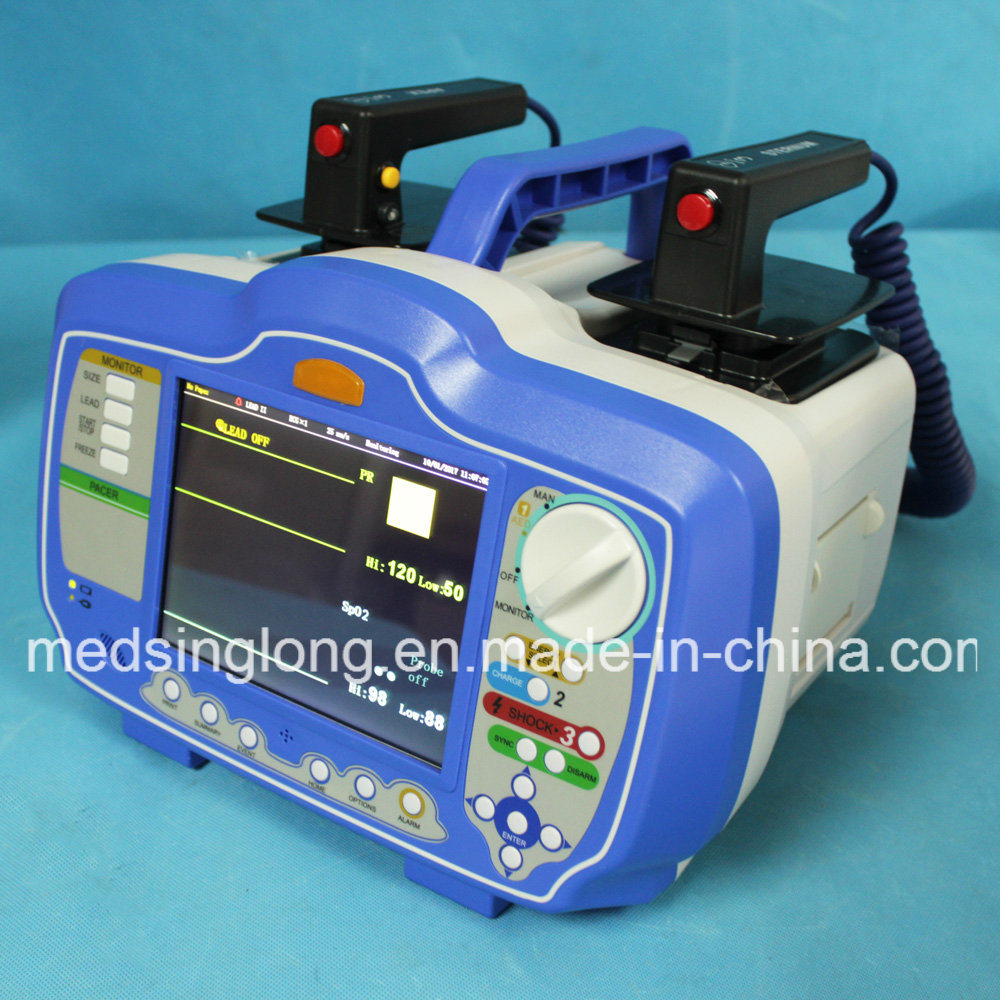 Ce, ISO Approved Biphasic Defibrillator Monitor Dm7000 with SpO2 ECG and NIBP