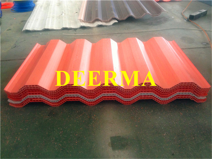 PVC Plastic Roof Tile Making Machine with Asa