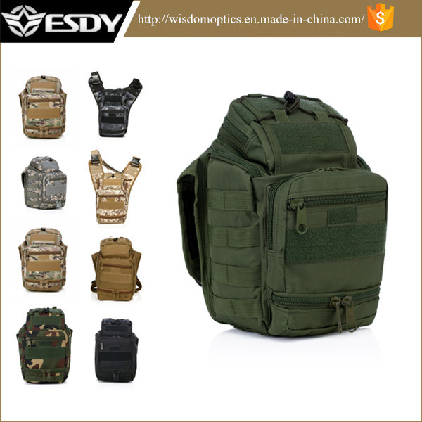 Esdy Saddle Bag Camping Bag Black Python Camouflage