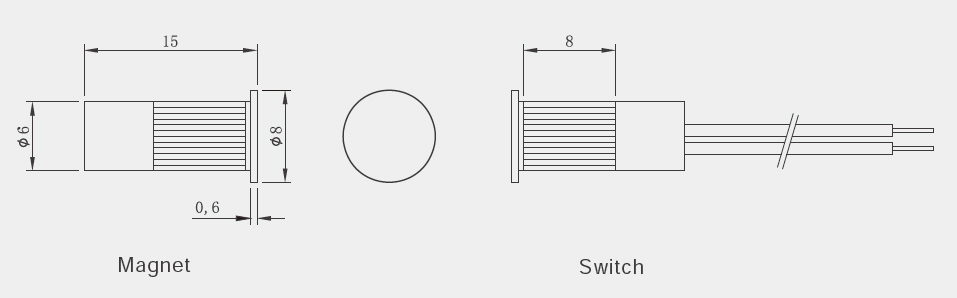 Magnetic Contact Switch for Home Security