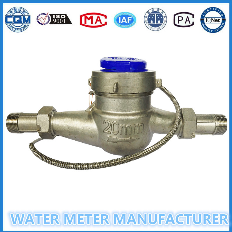Dn20mm Multi Jet Stainless Steel Pulse Output Water Meter