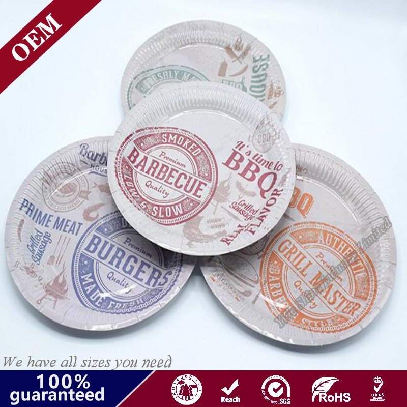 New Products Home and Garden Paper Food Oval Plate for BBQ