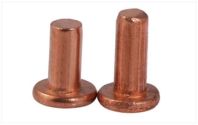 Flat Head Copper Solid Tin Rivet