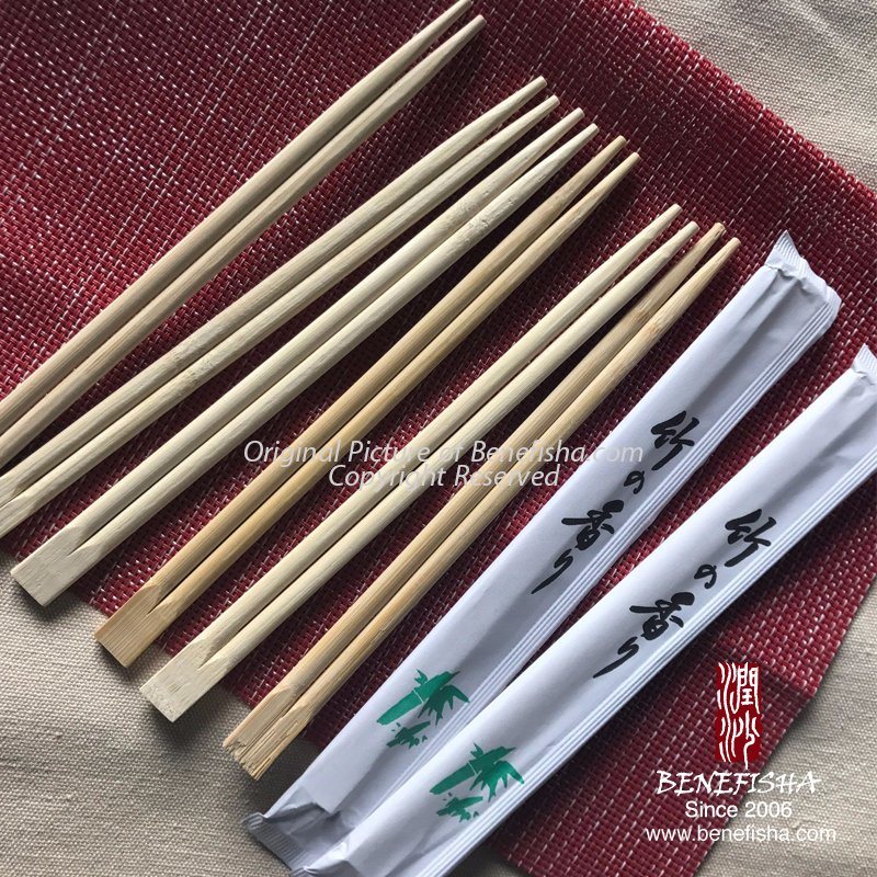 Disposable Plastic Paper Covered Round Bamboo Chopsticks